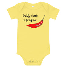 Load image into Gallery viewer, Daddy's little chili pepper onesie