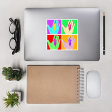 Load image into Gallery viewer, Warhol-style "Ghost in the hand" stickers