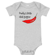 Load image into Gallery viewer, Daddy&#39;s little chili pepper onesie
