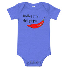 Load image into Gallery viewer, Daddy&#39;s little chili pepper onesie
