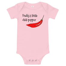 Load image into Gallery viewer, Daddy&#39;s little chili pepper onesie
