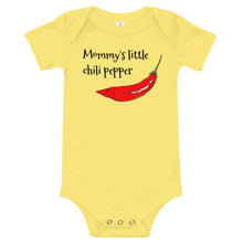 Load image into Gallery viewer, Mommy&#39;s little chili pepper onesie
