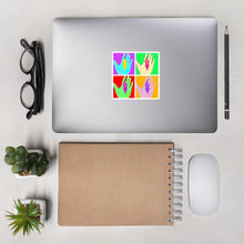 Load image into Gallery viewer, Warhol-style &quot;Ghost in the hand&quot; stickers
