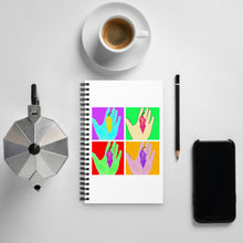 Load image into Gallery viewer, Warhol-style &quot;Ghost in the hand&quot; notebook
